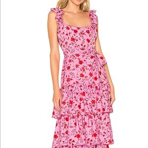 Likely charlotte dress pink and red